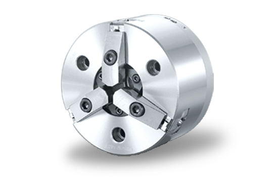 Auto Strong 3-jaw extra high speed through-hole power chuck (adapter included) - Part # HN-06 - Exact Tooling