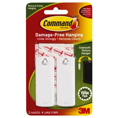 ‎Command Sawtooth Picture Hangers 2 hangers 4 strips 17040-2ES - Exact Tooling