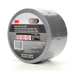 3M Value Duct Tape 1900 Silver 2.83″ × 50 yd 5.8 mil - Exact Tooling