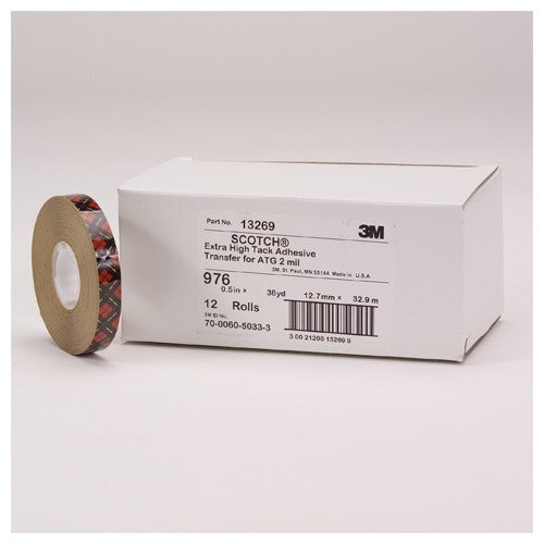 Scotch ATG Adhesive Transfer Tape 976 Clear 1/4″ × 60 yd 2 mil - Exact Tooling