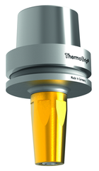 HSK-A50 3mm Bore Dia. x 80mm Gage Length Shrink Fit Toolholder - Exact Tooling