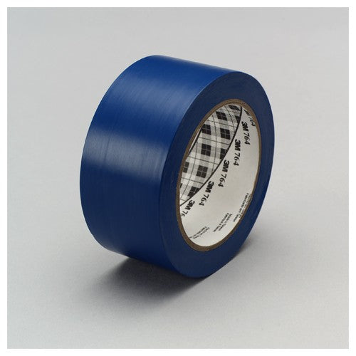 3M General Purpose Vinyl Tape 764 Blue 3″ × 36 yd 5 mil Individually Wrapped Conveniently Packaged - Exact Tooling