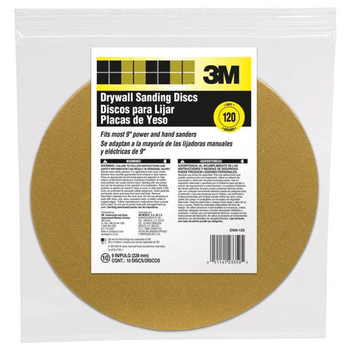 ‎3M Drywall Sanding Disc DW9-120 9″ - Exact Tooling