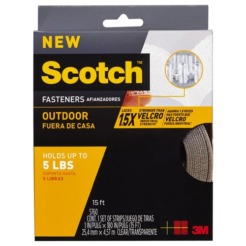 1 in × 15 ft Scotch™ Outdoor Fasteners RF5 Clear Alt Mfg # 96630 - Exact Tooling