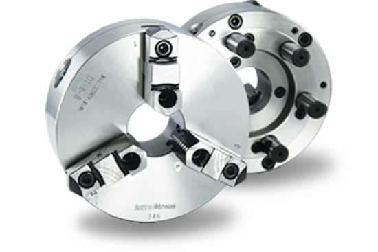 Auto Strong KD Series 3-jaw strong scroll chuck D1 camlock direct mounting, 2-piece jaws - Part # KD8-12" - Exact Tooling
