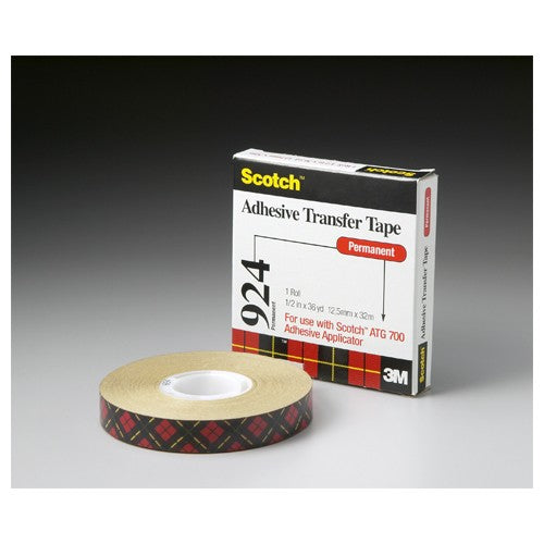 Scotch ATG Adhesive Transfer Tape 924 Clear 3/4″ × 36 yd 2 mil - Exact Tooling