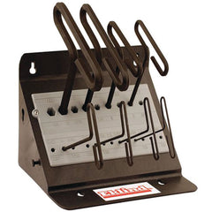 8 Pieces-3/32″-1/4″ T-Handle Style-6″ Arm-Hex Key Set with Plain Grip - Exact Tooling