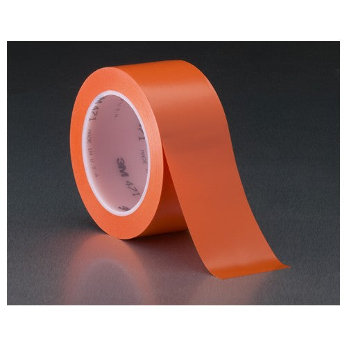 3M Vinyl Tape 471 Orange 1/4″ × 36 yd 5.2 mil Individually Wrapped Conveniently Packaged - Exact Tooling