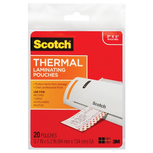 ‎Scotch Thermal Pouches TP5902-20 for items ups to 3.70″ × 5.27″ - Exact Tooling