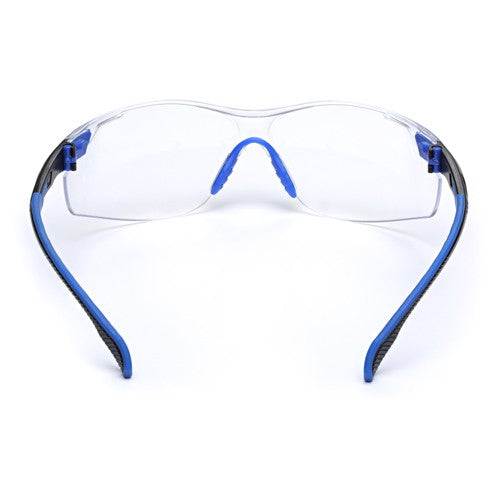 3M Solus 1000-Series Safety Glasses S1101SGAF Black/Blue Clear Scotchgard Anti-Fog Lens - Exact Tooling