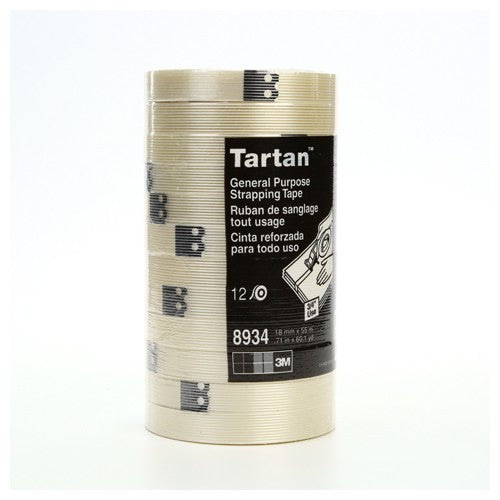 Tartan Filament Tape 8934 Clear 18 mm × 55 m 4 mil - Exact Tooling