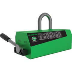 ‎LM600 Lifting Magnet - 1320 lbs. workload limit flat material - 661 lbs. round material - Exact Tooling