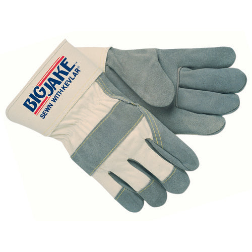 Big Jake Leather Palm Gloves - Sewn w/Kevlar - Size Large - Exact Tooling