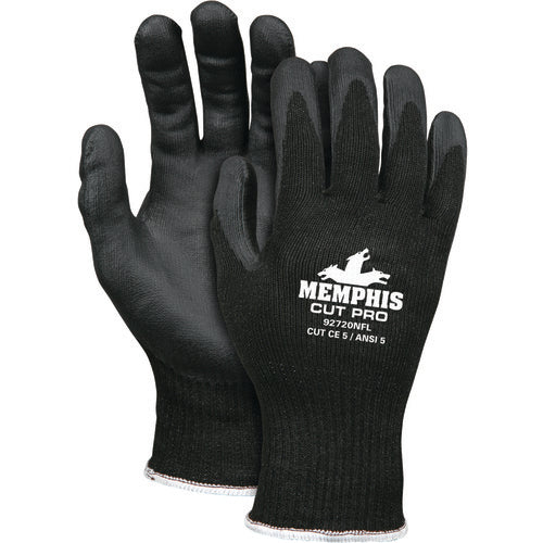 MCR Safety Cut Pro Glove - 10 Gauge HyperMax Shell - Nitrile Foam Coated Palm and Fingertips - Size Medium - Exact Tooling