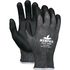 MCR Safety Cut Pro Glove - 13 Gauge HyperMax Shell - Nitrile Foam Coated Palm and Fingertips - Size Medium - Exact Tooling