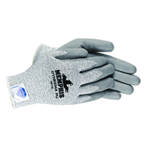 MCR Safety Cut Pro Gloves - 13 Gauge Dyneema Diamond Technology - PU Palm Coating - Size Large - Exact Tooling
