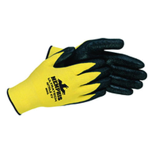 Nitrile KV Gloves - Black Nitrile Dip Palm/Fingers - Size Medium - Exact Tooling