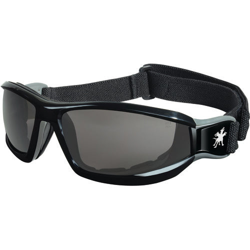 RP1 Black Frame w/Strap Gray Anti-Fog Lens - Safety Glasses - Exact Tooling