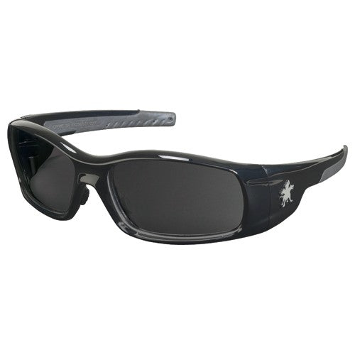 Safety Glasses - Black Frame-Gray Lens - SR1 Style - Exact Tooling