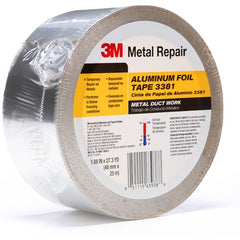 48 mm × 25 m 2.7 mil Foil Tape Silver Alt Mfg # 63938 - Exact Tooling