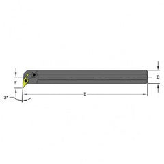 S16S MVUNR3 Steel Boring Bar - Exact Tooling