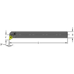 S20T MDUNR3 Steel Boring Bar - Exact Tooling