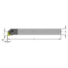 E12S MCLNR3 Solid Carbide Boring Bar w/Coolant - Exact Tooling