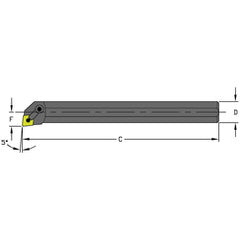 A20U MCLNR4 Steel Boring Bar w/Coolant - Exact Tooling