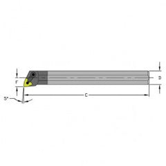 A16S MWLNR3 Steel Boring Bar w/Coolant - Exact Tooling