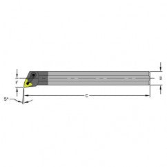 E12Q MWLNR3 Solid Carbide Boring Bar w/Coolant - Exact Tooling