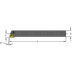 A20U MWLNL4 Steel Boring Bar w/Coolant - Exact Tooling