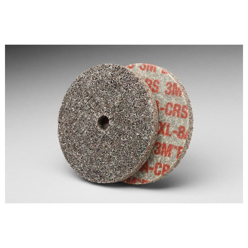Scotch-Brite EXL Unitized Wheel XL-UW 8A Coarse 3″ × 1/8″ × 1/4″ - Exact Tooling