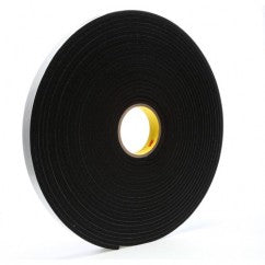 1X18 YDS 4504 BLACK VINYL FOAM TAPE - Exact Tooling