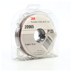 3M Portable Utility Cloth Roll 314D P120 J-weight 1″ × 16 yd - Exact Tooling