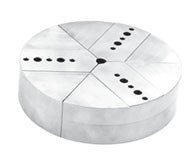 Round Chuck Jaws - Northfield Type Chucks - Chuck Size 6" inches - Part #  RNF-6100A - Exact Tooling