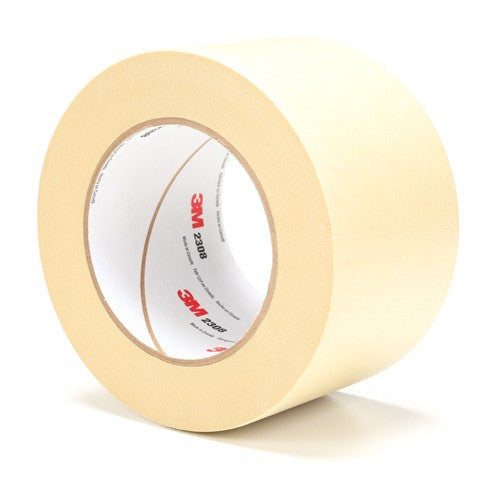 3M Masking Tape 2308 Tan 72 mm × 55 m 5.3 mil - Exact Tooling