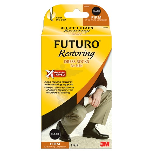 71037EN FUTURO™ Dress Socks for MenBlack Alt Mfg # 20116 - Exact Tooling