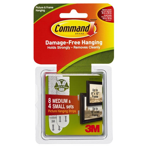 Command Small and Medium Picture Hanging Strips 17203-ES - Exact Tooling