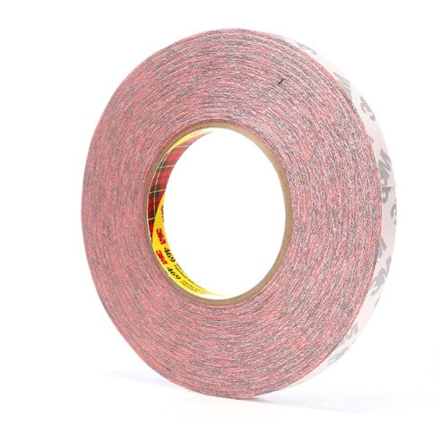 3M Double Coated Tape 469 Red 1/2″ × 60 yd 5.5 mil - Exact Tooling