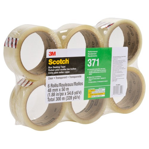 Scotch Box Sealing Tape 371 Clear 48 mm × 50 m - Exact Tooling