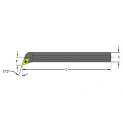S10Q SDQCR2 Steel Boring Bar - Exact Tooling