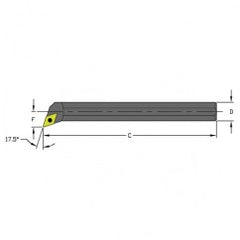 S10Q SDQCR2 Steel Boring Bar - Exact Tooling