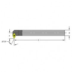 E12S SDNCR3 Solid Carbide Boring Bar w/Coolant - Exact Tooling