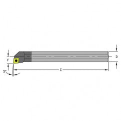 M-E16R SCLCL09 Solid Carbide Boring Bar w/Coolant - Exact Tooling