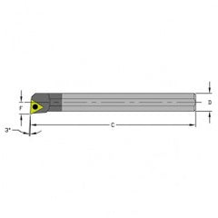 M-E25T STUCR16 Solid Carbide Boring Bar w/Coolant - Exact Tooling