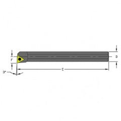 A12Q STUPL3 3/4" SH Indexable Coolant-Thru Boring Bar - Exact Tooling