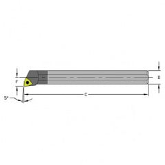 E08R SWLCR2 Solid Carbide Boring Bar w/Coolant - Exact Tooling