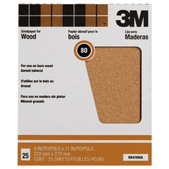 3M Garnet Sanding Sheets 88595NA 9″ × 11″ 150 grit - Exact Tooling