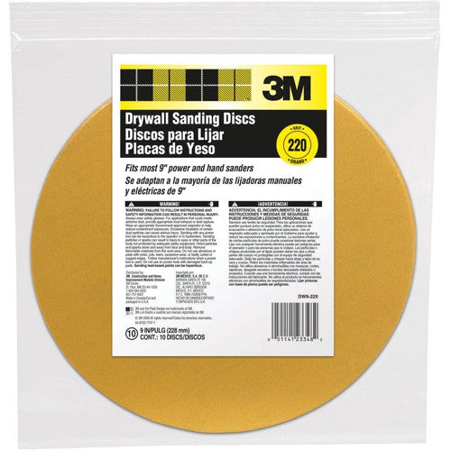 ‎3M Drywall Sanding Discs DW9-220 9″ - Exact Tooling