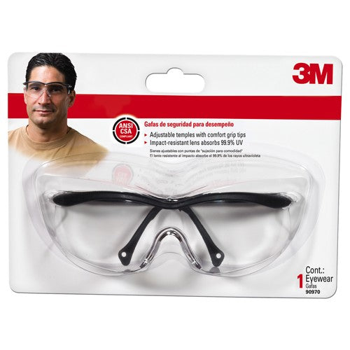 3M Safety Eyewear 90970H1-C Black Clear Lens Anti-Scratch - Exact Tooling